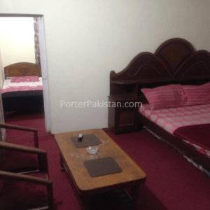 Sweet room contain 2 rooms 4 beds TV cable internet A.c. Rs3500